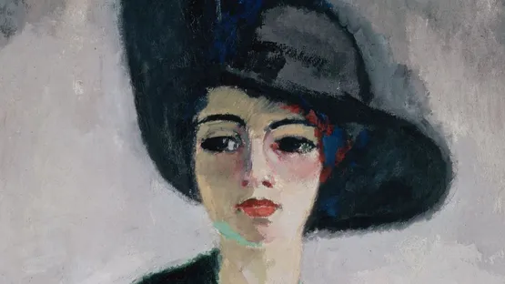 Kees van Dongen - Woman in a Black Hat (Detail) - Image Copyright State Hermitage Museum
