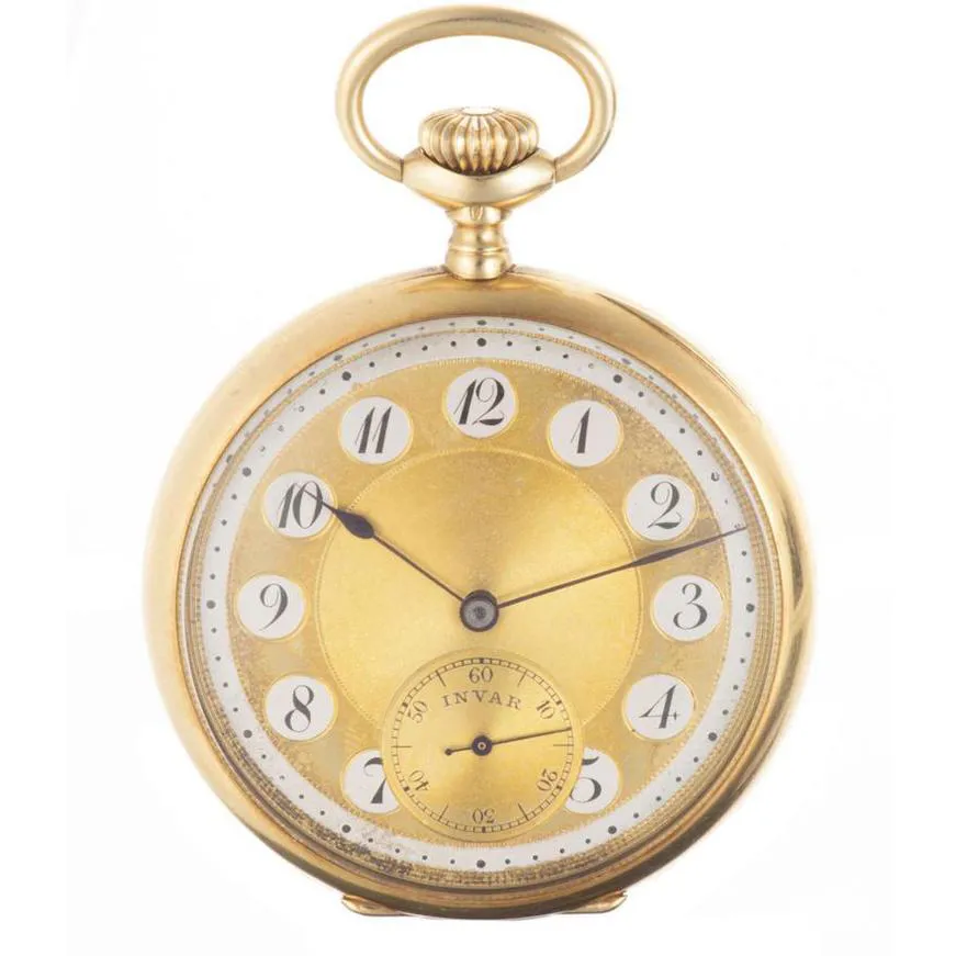 Invar Gold Pocket Watch Widewalls