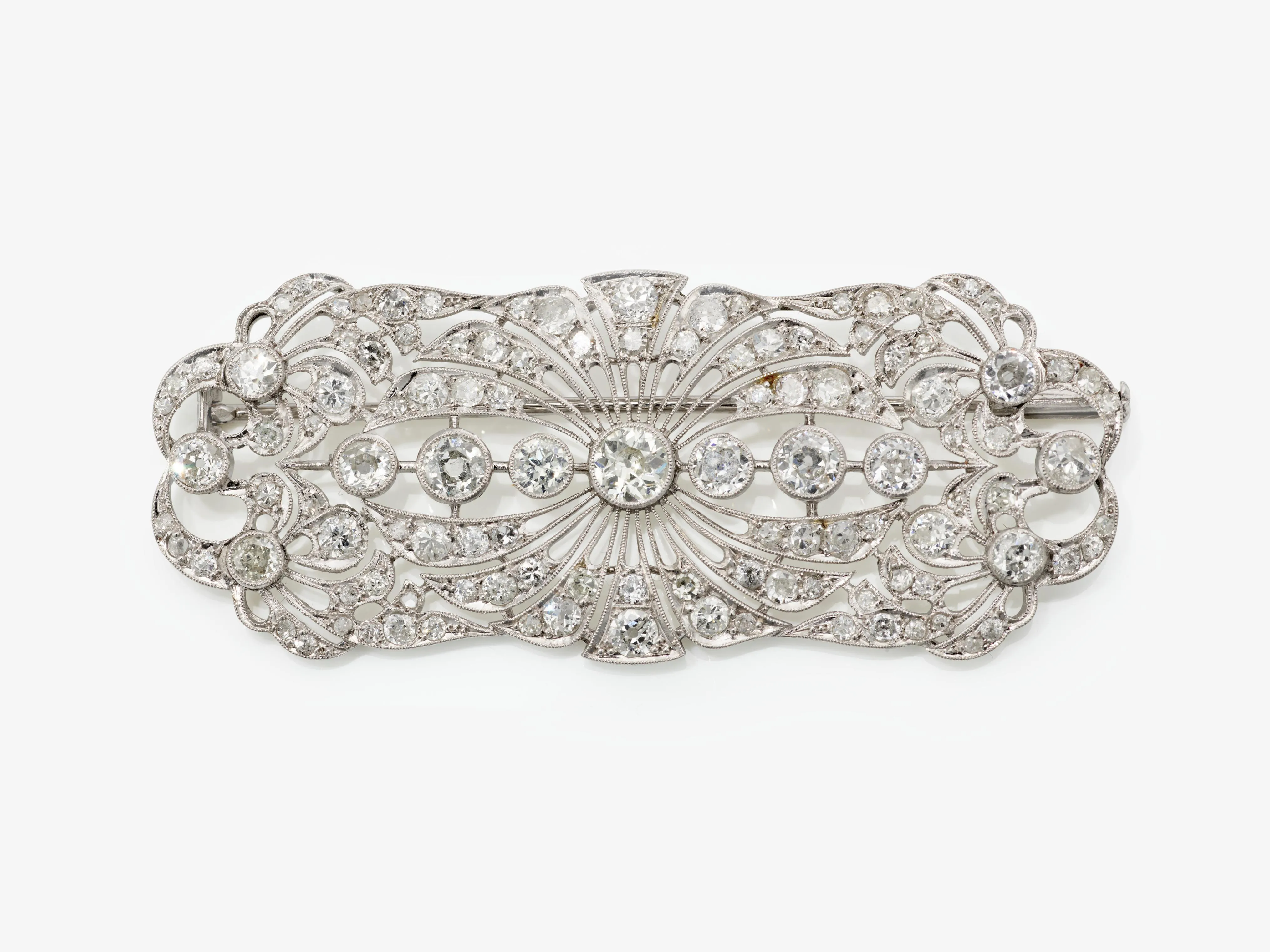 Broche Fantaisie Plaquée Or - Bijou D'occasion En Bon état