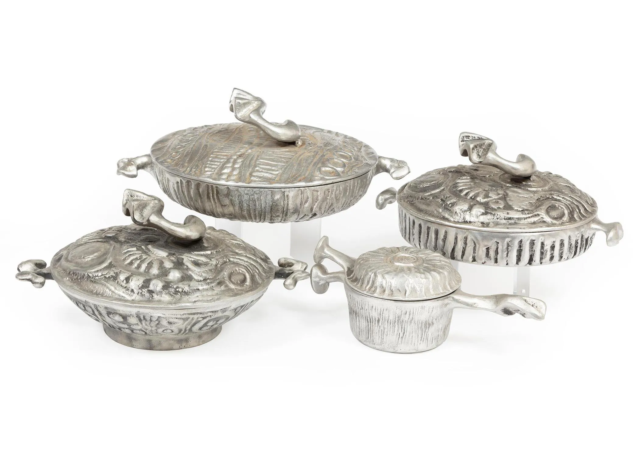 Four Don Drumm Cast Aluminum Cooking Sculptures | Widewalls