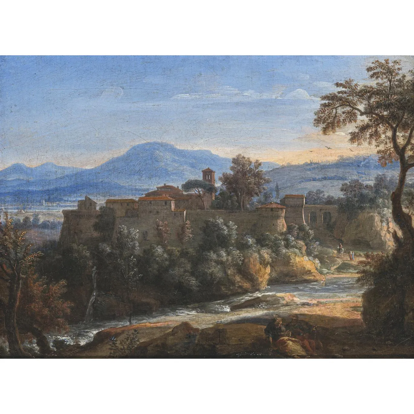 Unknown 17th/18th century View of the monastery of Grottaferrata