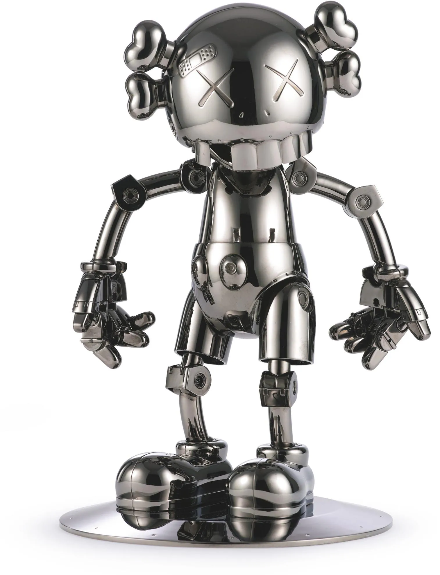 KAWS, Hajime Sorayama No Future Companion Silver Chrome
