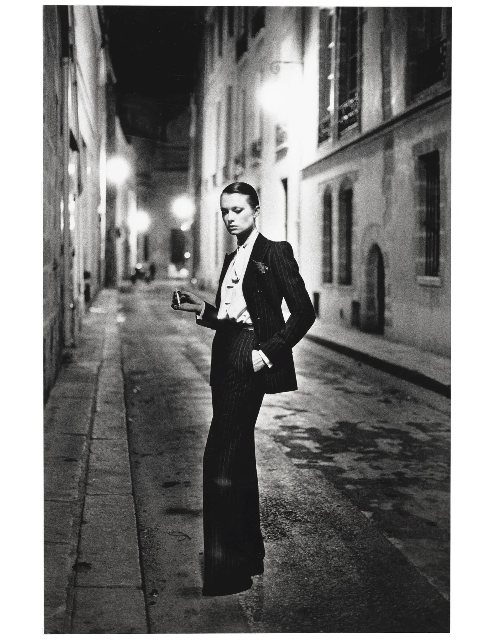Yves St. Laurent, Rue Aubriot, French Vogue, Paris, 1975 | Widewalls