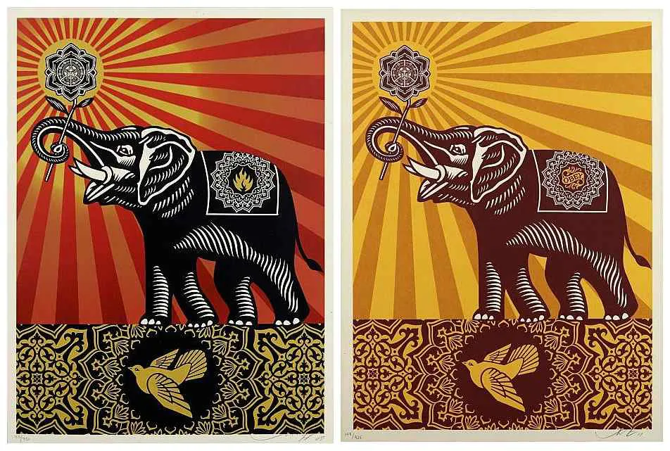 obey art elephant