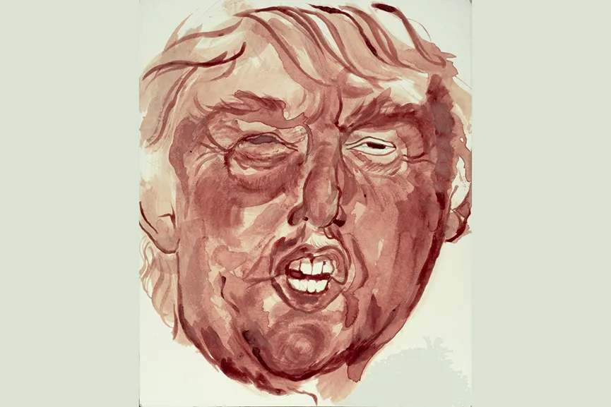 Artist Creates a Portrait of Donald Trump Using Menstrual Blood to Protest  His Stances on Women | Widewalls