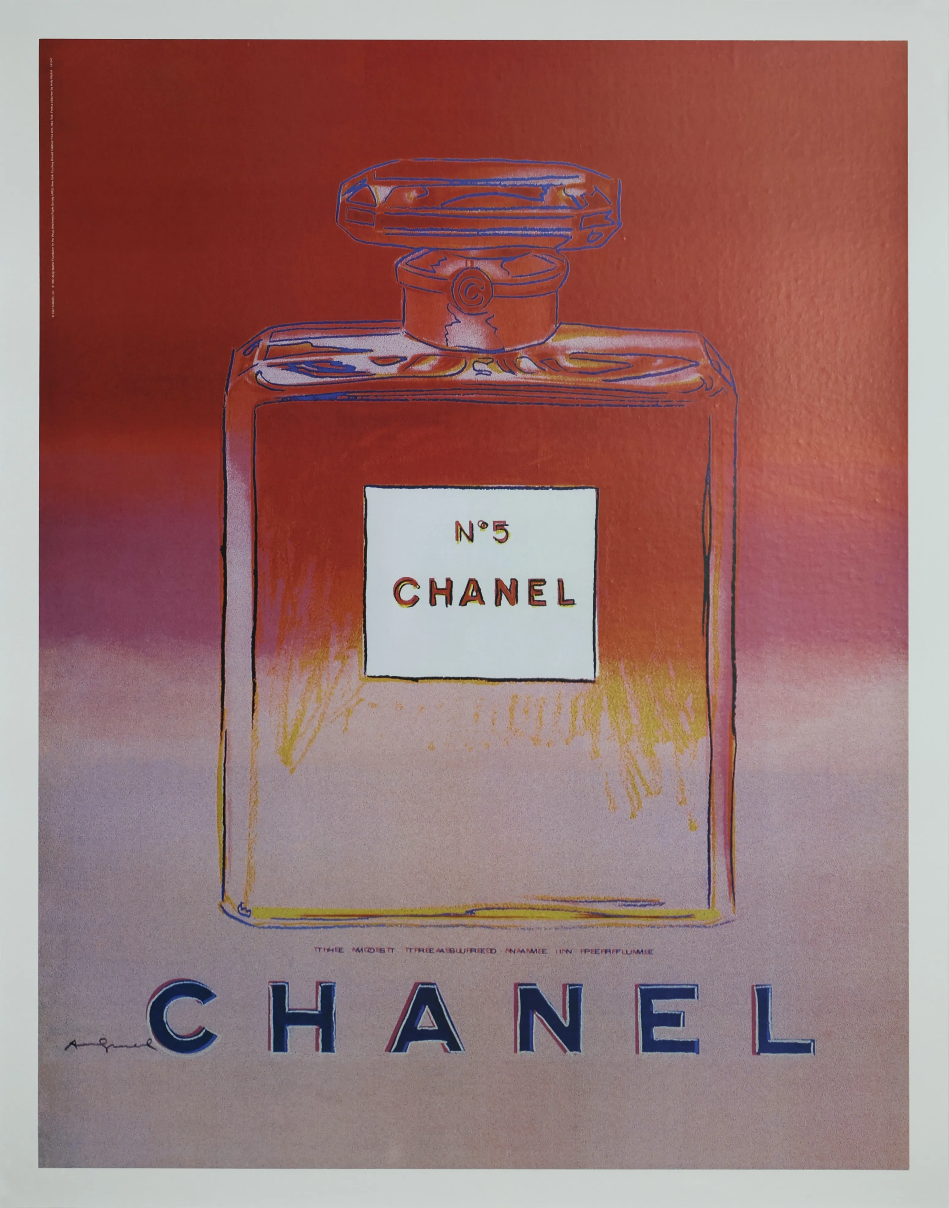 Framed Canvas Art (Champagne) - Chanel Champagne by Brenda Bush ( Fashion > Hair & Beauty > Perfume Bottles art) - 26x18 in