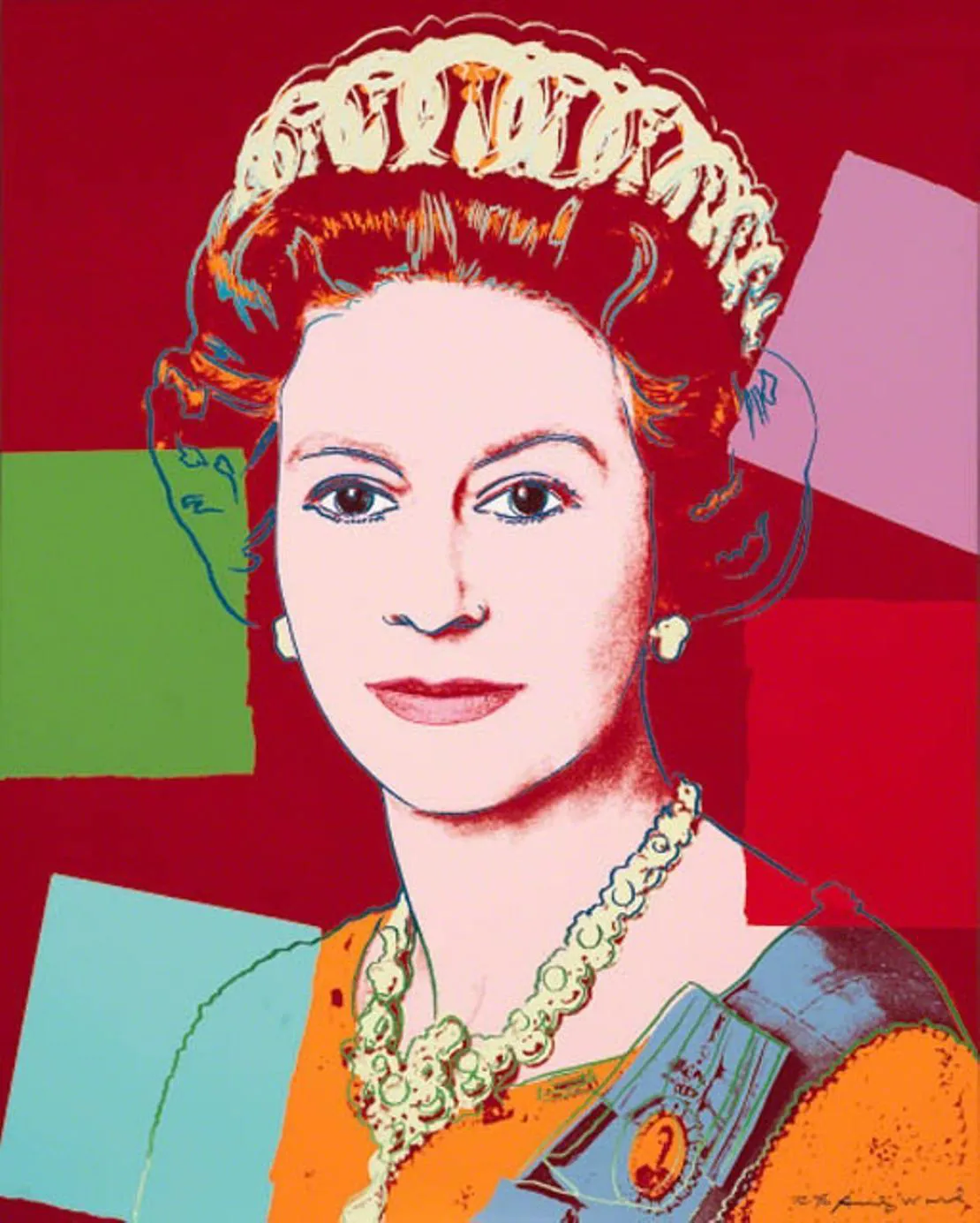 Queen Elizabeth II of the United Kingdom (II.334) by Andy Warhol for sale
