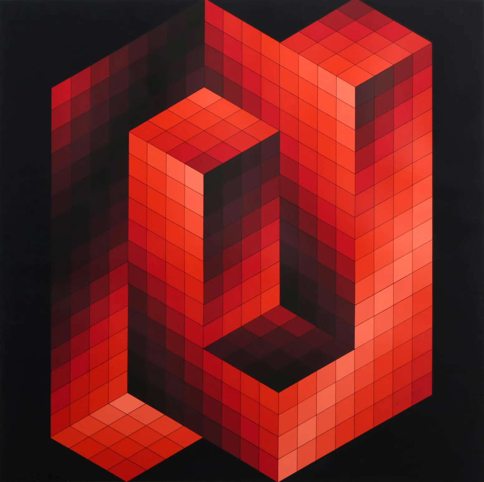 VASARELY、原子力発電所タワー、希少・画集画、新品額装付、y321/5-