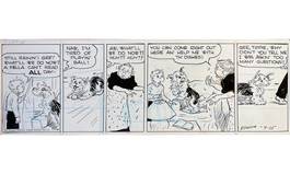 Cap Stubbs and Tippie Original Ink Daily Comic Strip Art 2024 Signed and Drawn by Edwina Dumm 1946 227