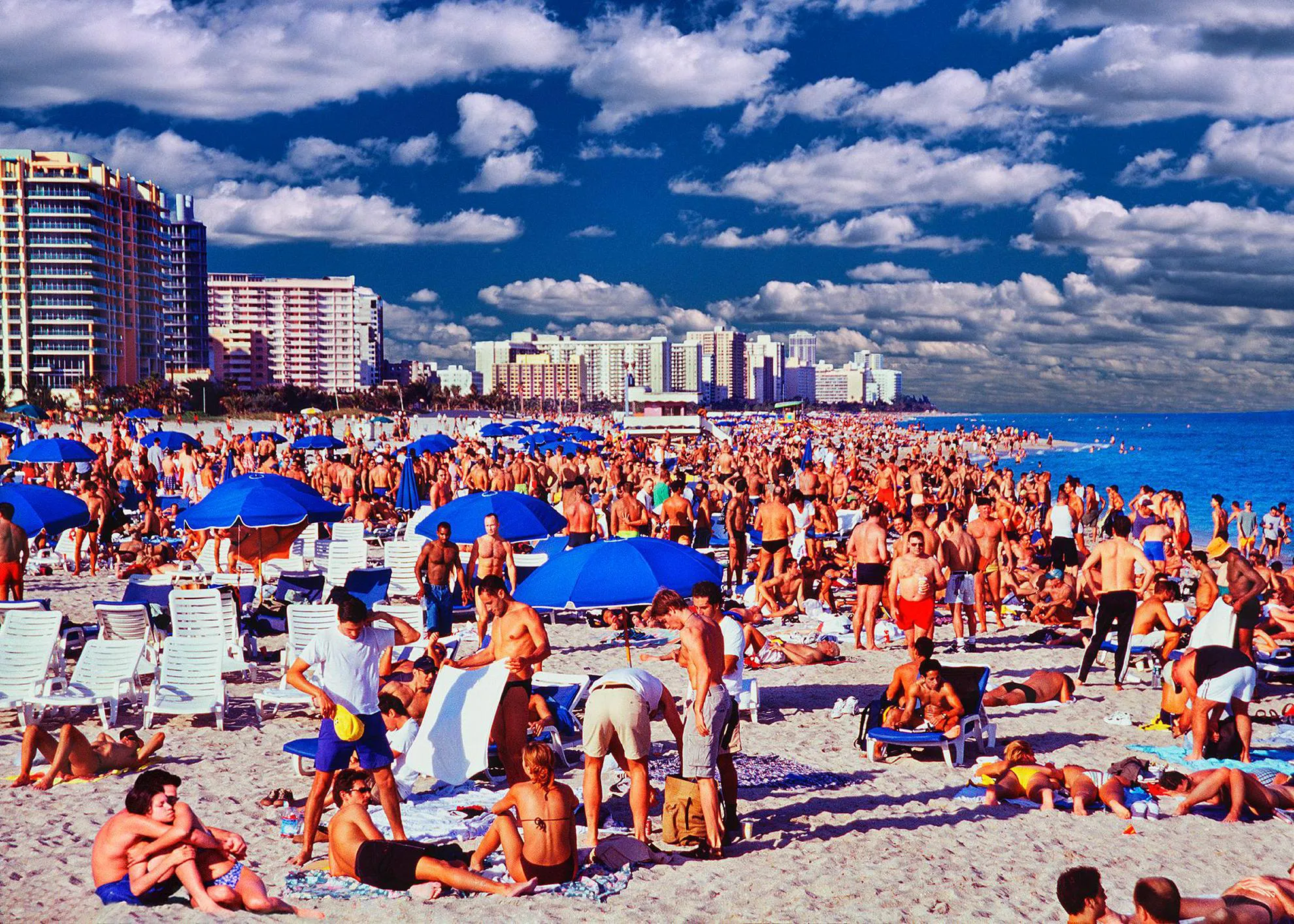 Mitchell Funk - Gay Beach, A Heavenly Place on Miami Beach Men in Bathing  Suits. Gay Interest | Widewalls