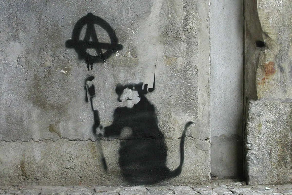 Banksy - Anarchy Rat | Widewalls