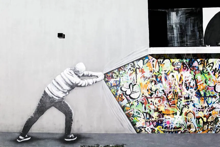 新品 マーティンワトソン「Behind the Curtain」 COA付 Martin Whatson | Behind the Curtain (Wynwood Walls Edition