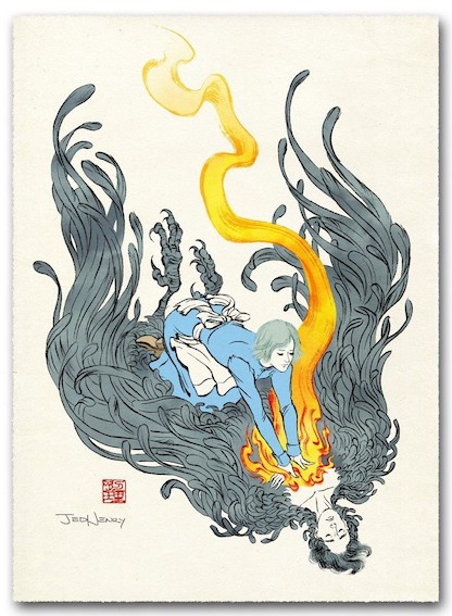 JED HENRYさんの絵 Jed Henry - A New Friend from Long Ago (Spirited Away