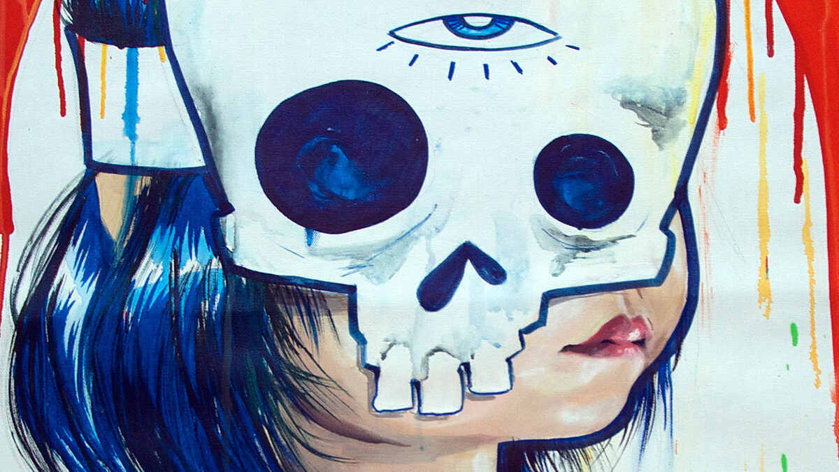 Lora Zombie　(ロラ・ゾンビ) 絵画　アート　水彩画 Lora Zombie (ロラ・ゾンビ) 絵画 アート 水彩画