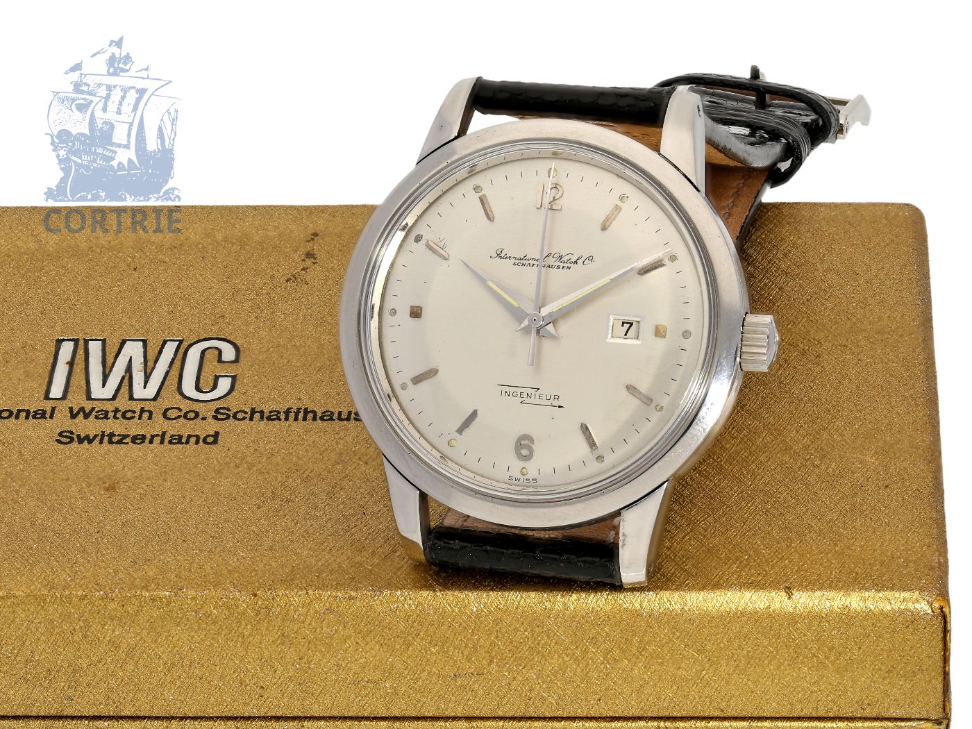 Pocket watch fine and early IWC "Ingenieur" 8521, stainless steel