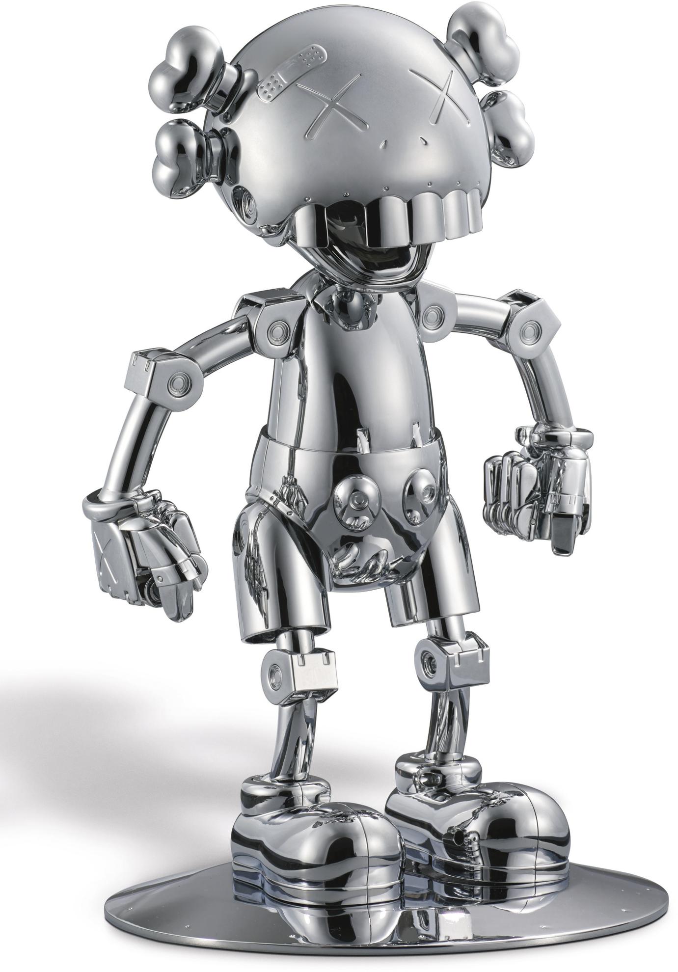 Kaws X Hajime Sorayama No Future Companion (Silver Chrome) Widewalls