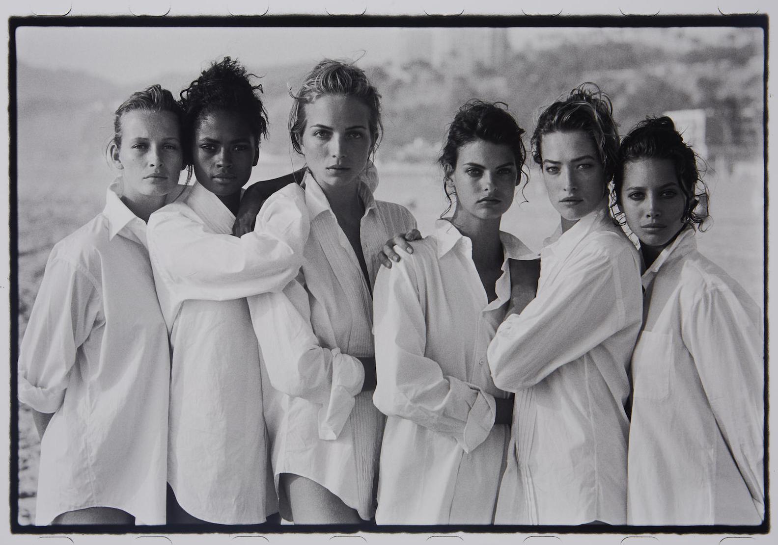 Estelle Lefebure Karen Alexander Rachael Williams Linda Evangelista Tatjana Patitz Christy Turlington Vogue Usa Santa Monica Widewalls
