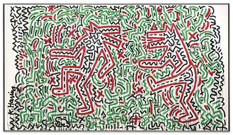 Keith Haring Untitled (Dancing Dogs) Widewalls
