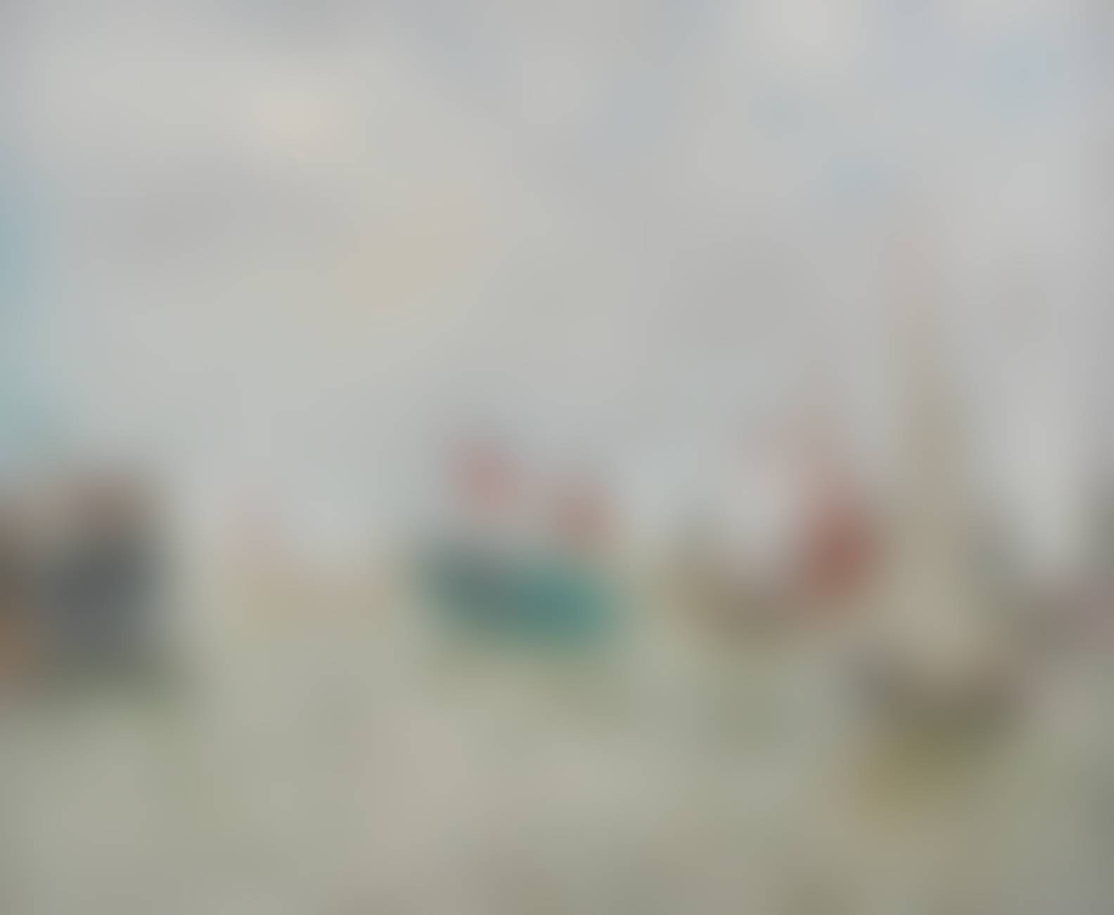 Le Bateau De Peche Vert Aux Voiles Rouge Widewalls