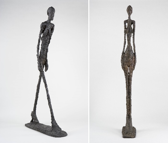 Alberto Giacometti - Walking Man, 1960, Alberto Giacometti -Tall Woman IV, 1960