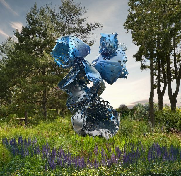 Arne Quinze, Lupine sculpture. Photography by Dave Bruel
