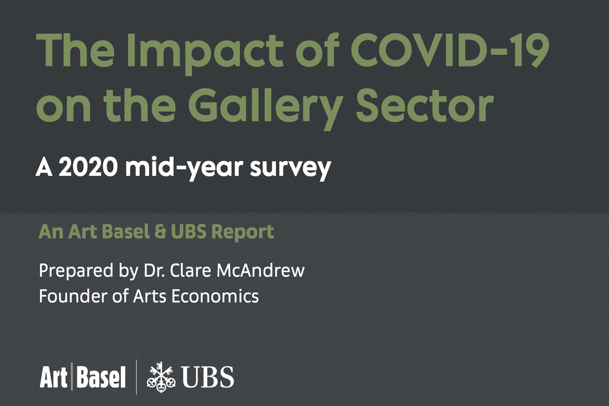 COVID19's Influence on Galleries The New UBS & Art Basel Report is