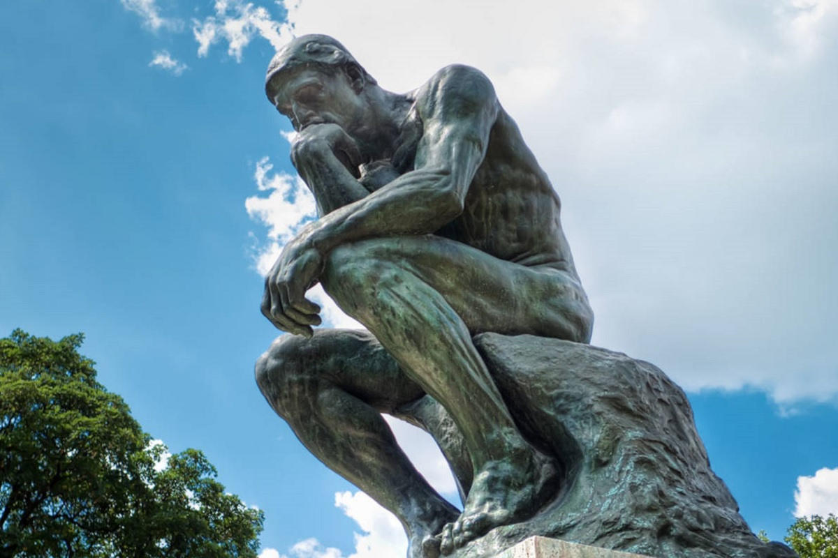 Where is the thinker statue? Thinking statue meaning?