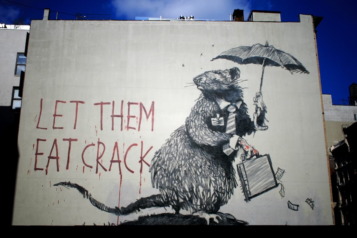Banksy Canvas Print - Let Them Eat Crack - The Banksy Shop