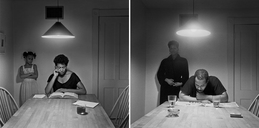 best work by Carrie Mae Weems - The Kitchen Table Series portraits, 1990