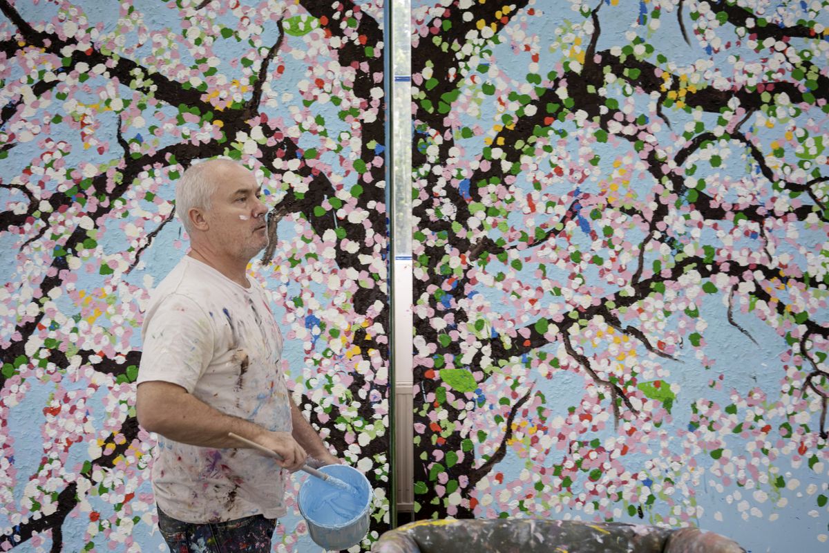 Damien Hirst's Latest Paintings of Cherry Blossoms at Fondation Cartier |  Widewalls