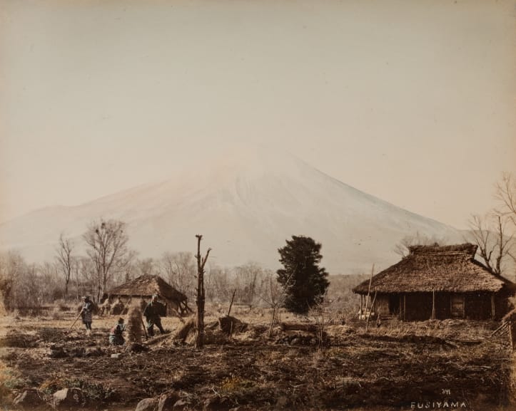 Felice Beato - View of Mount Fuji from Yokohama