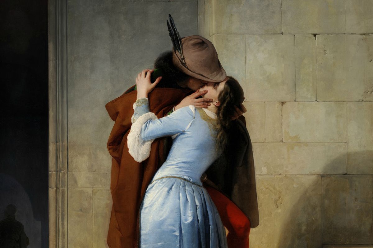 A Kiss To Remember Il Bacio By Francesco Hayez Widewalls