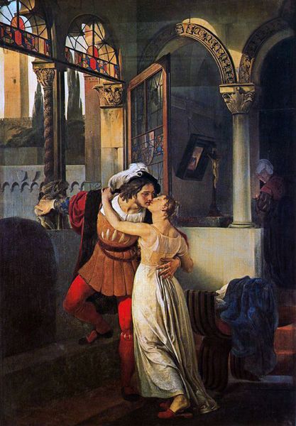 Francesco Hayez -   Last kiss for Julia from Romeo, 1823