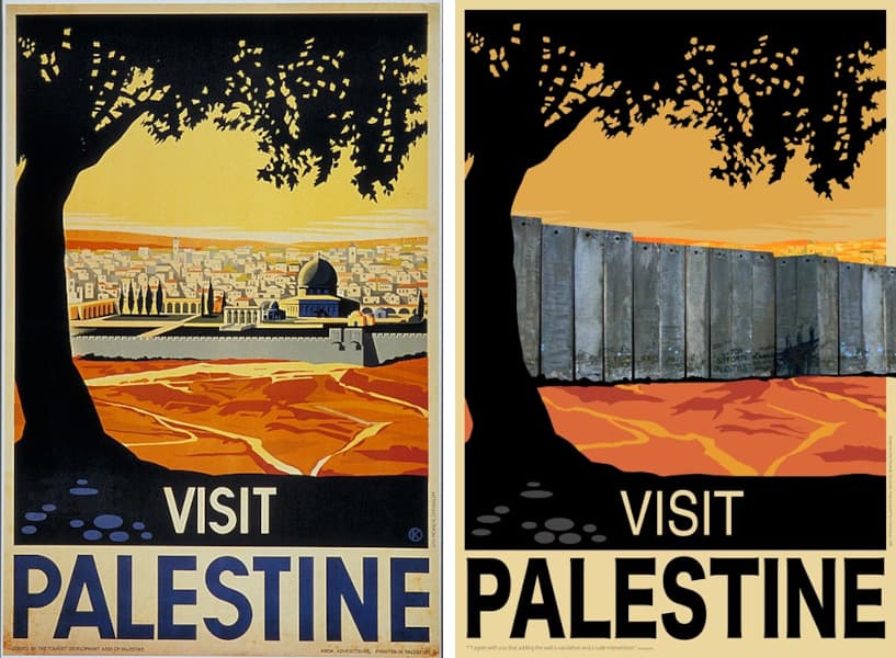 Franz Krausz, Visit Palestine, 1936, Amer Shomali, Visit Palestine, 2009