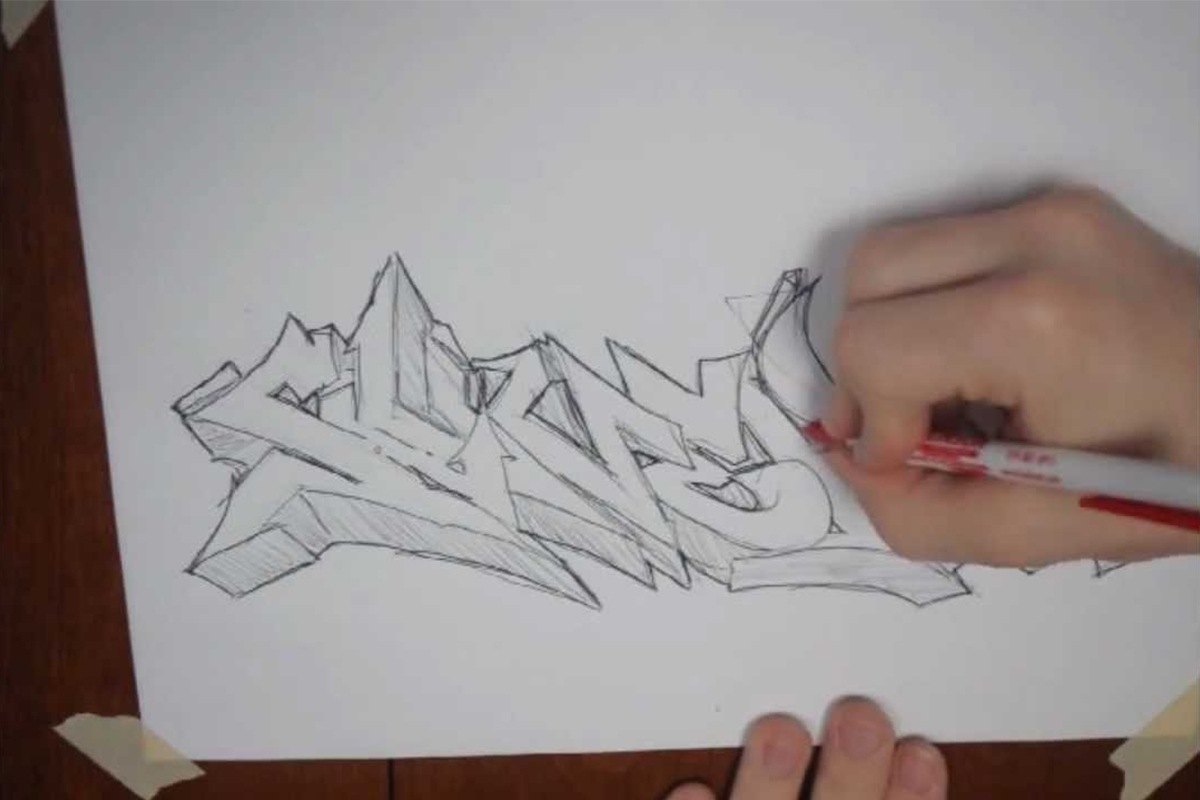 how to draw a graffiti spray can step by step