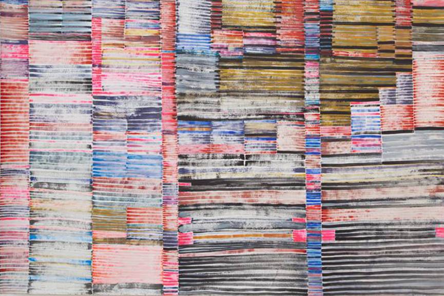 Huguette Caland made Silent Letters as a Transition from Figurative to