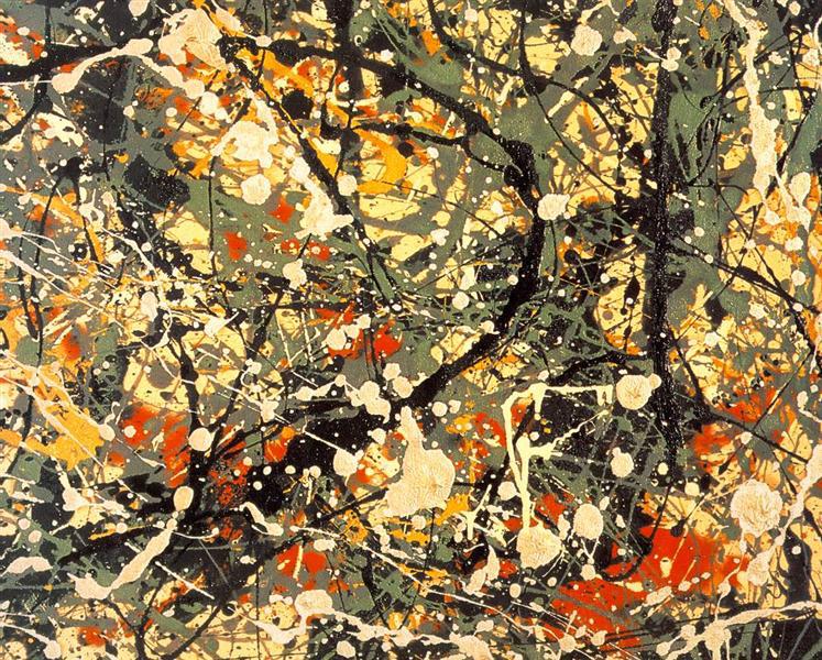 Jackson Pollock - Number 8, (detail), 1949