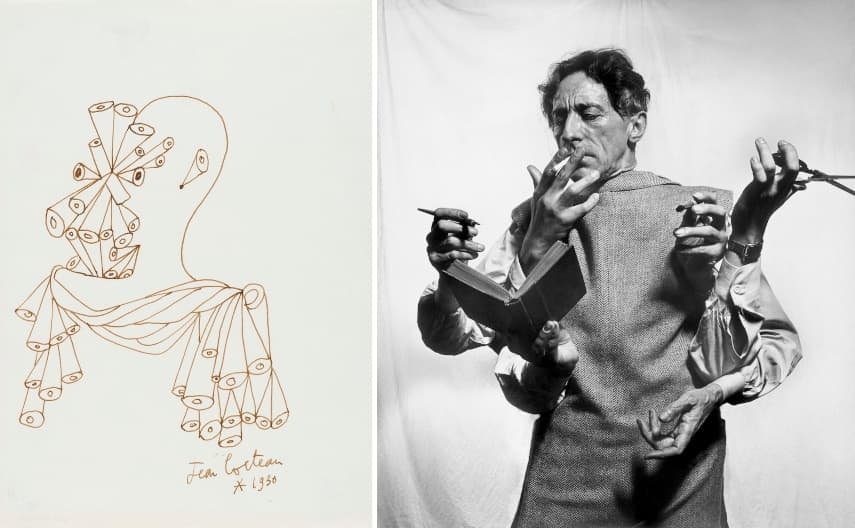 Jean Cocteau, Untitled, 1930, Philippe Halsman, Jean Cocteau, NYC, 1949