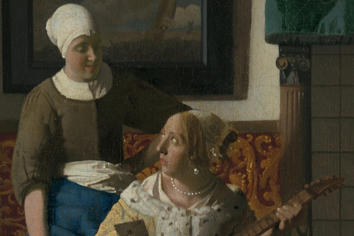 Johannes Vermeer  The Love Letter Detail 