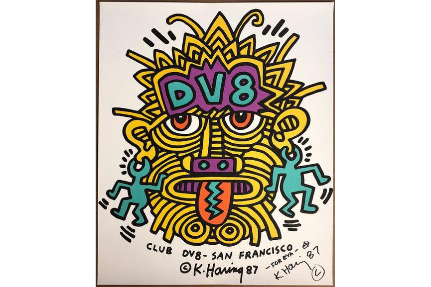 Keith Haring - Club DV8 - San Francisco Announcement | Widewalls
