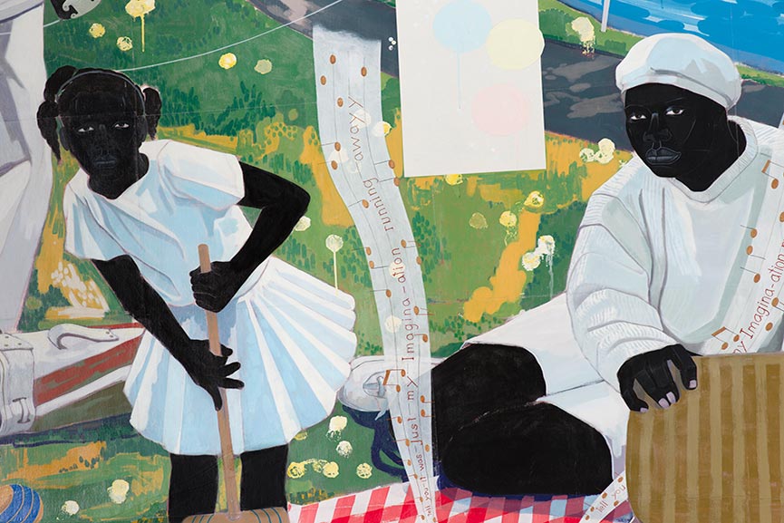 AfricanAmerican History in Kerry James Marshall Exhibition at Museum