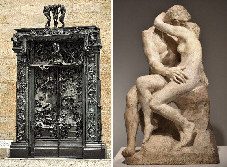 Auguste Rodin - The Gates of Hell / Auguste Rodin - The Kiss (Musée Rodin in Paris)
