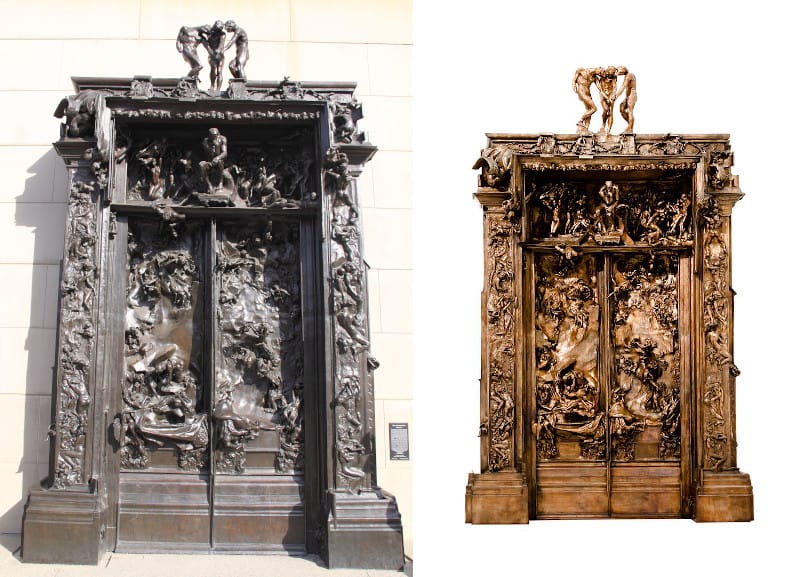 Gates of Hell at Rodin Sculpture Garden Stanford University