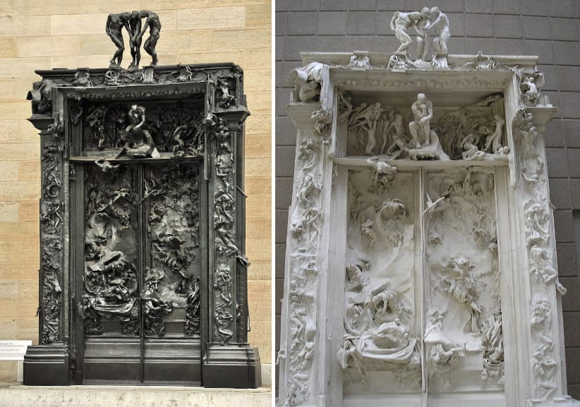 Rodin Gates of Hell / The Gates of Hell at Musee d’Orsay (museum in paris)