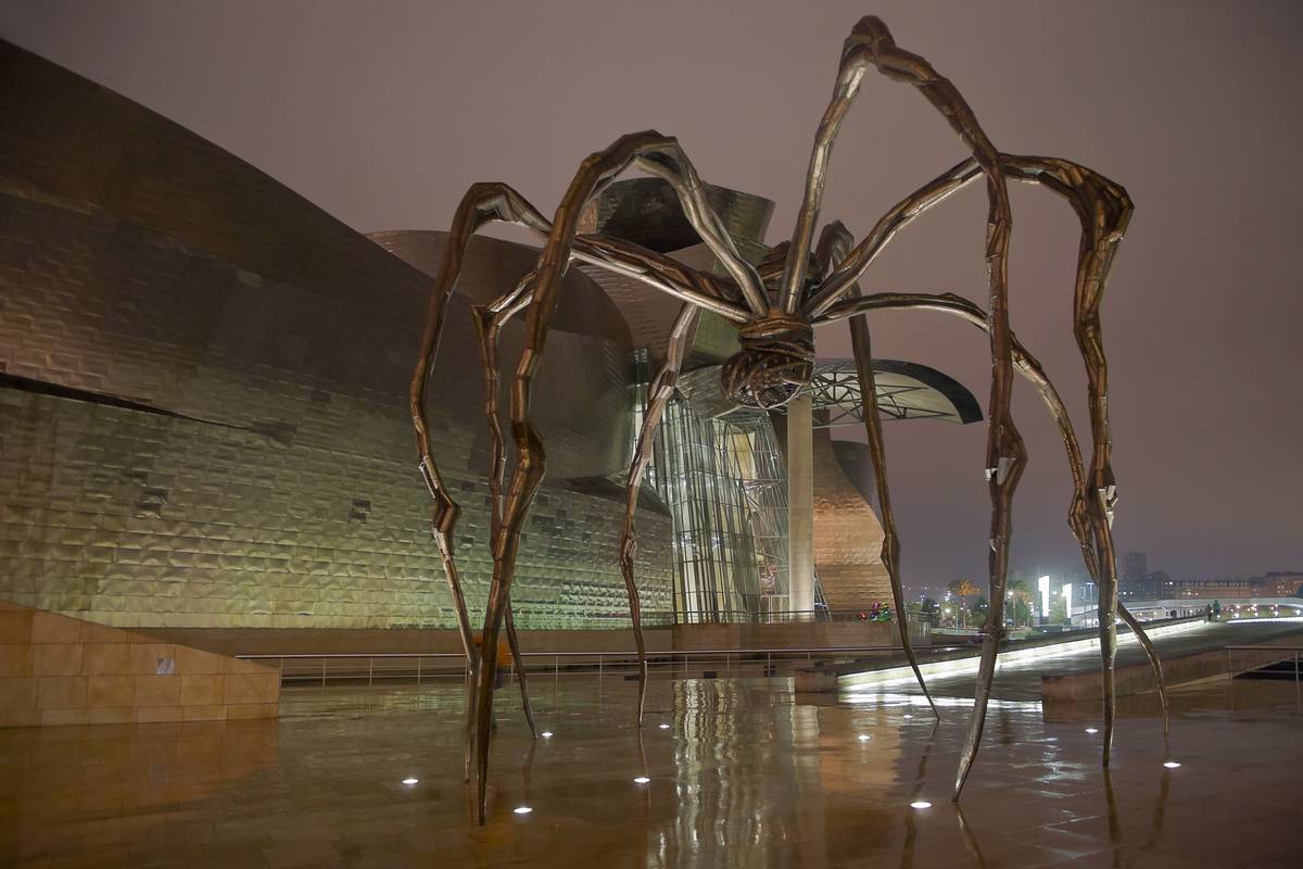 What's JR doing on top of that Louise Bourgeois spider?