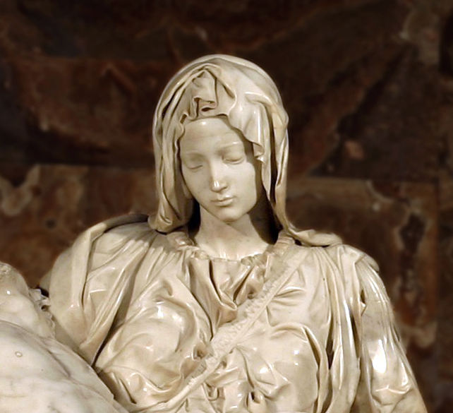 Michelangelo - Pieta, detail 2