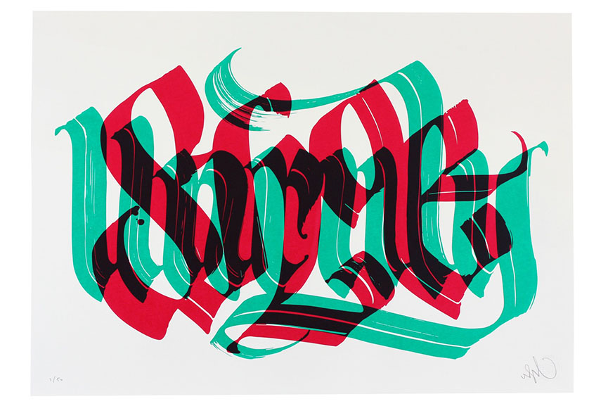 Celebrate 10 Years of Calligraffiti with New Prints through Unruly