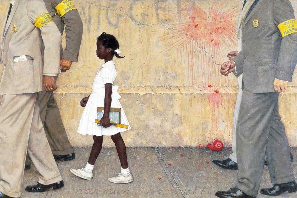 Norman Rockwell - The Problem We All Live With, 1964, detail