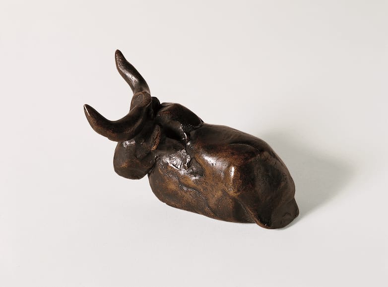 At Auction: PICASSO INSPIRED BRONZE BULL FIGURINE