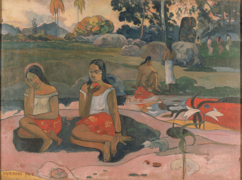 One of Paul Gauguin Tahiti paintings Nave nave moe (Sacred spring, sweet dreams), 1894